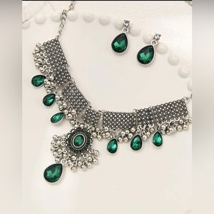 Necklace with matching earrings